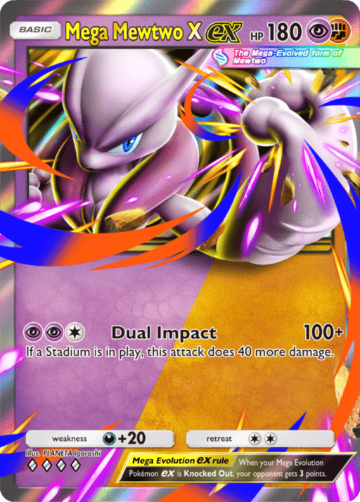 TCGP -Mega Mewtwo X - Dual Type