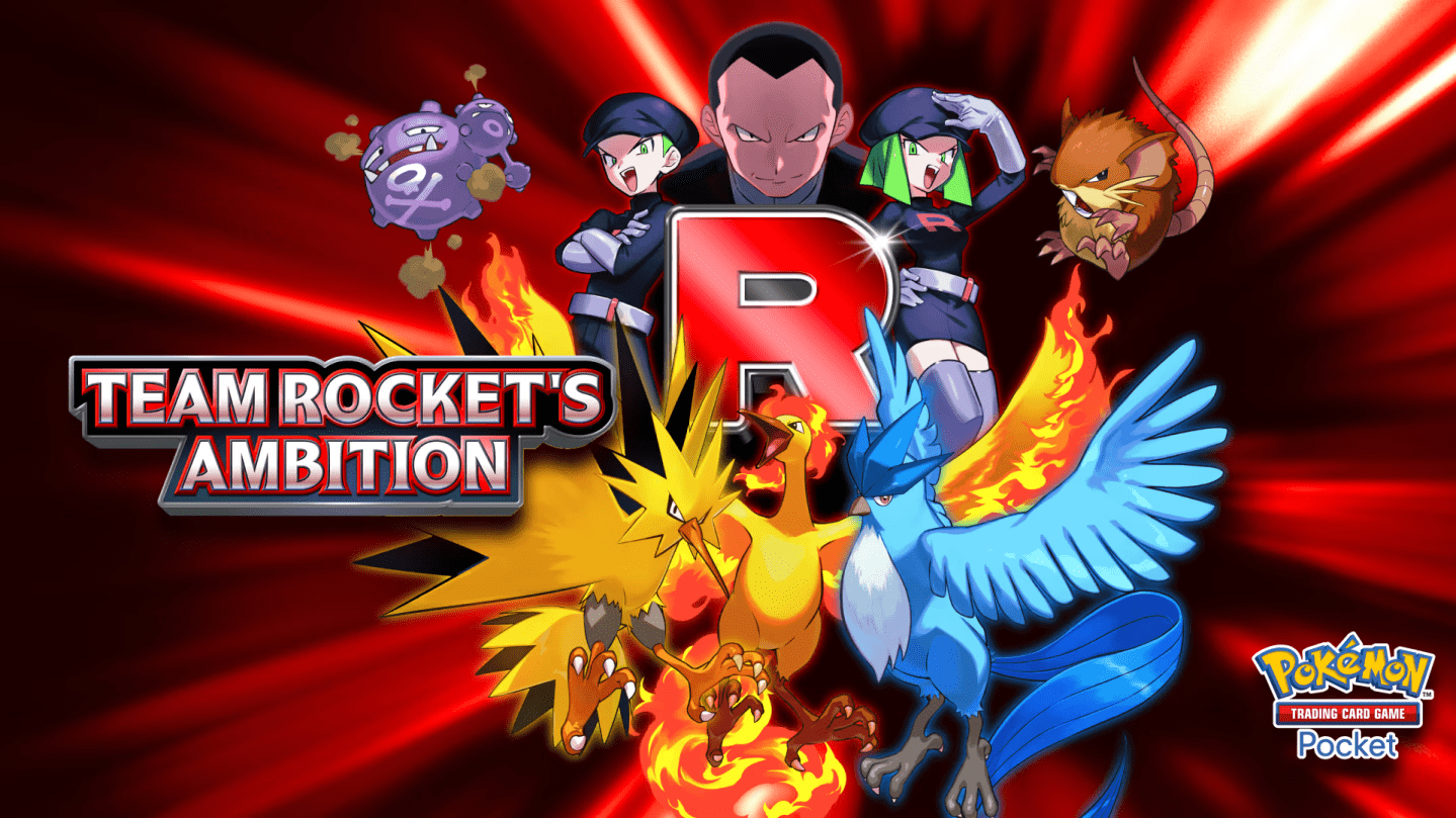 Pokémon TCG Pocket: Novo booster pack temático: Team Rocket’s Ambition
