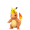 Charmander (viseira de Pikachu)