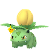 Ivysaur (viseira de Pikachu)