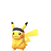 Pikachu (viseira de maratona) (fêmea)